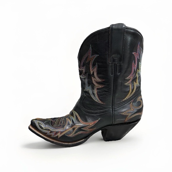 Heritage Boot Co. The Ella Peewee Western Boots, Black Calfskin,‎ Women's Size 9 - Picture 6 of 9